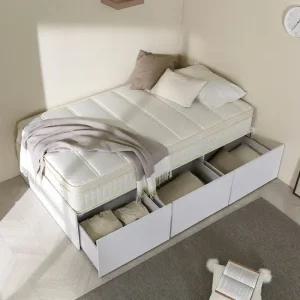 보루네오 루이스 빅수납 무헤드 침대 SS-타이트탑 21cm 매트리스