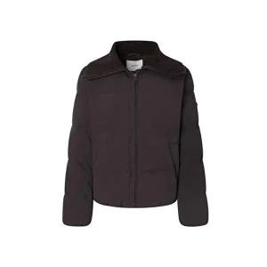 [셀러허브 패션]헤지스 여성s 하이넥니트 구스 다운 푸퍼 브라운 HSJU5D006W2