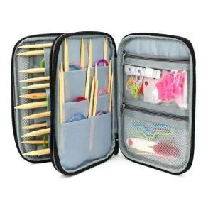 여행 뜨개질케이스 가방 휴대용 니트 바늘 파우치