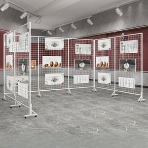 접이식 스탠드 네트망 작품 전시 철망 철제 파티션 진열대