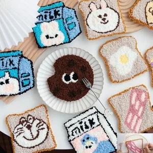 [골드스마일]펀치니들 컵받침 만들기 키트 소품공예