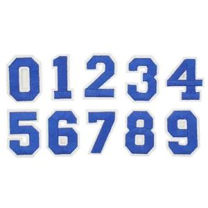 블루 넘버 모자 의류 포인트 패치 10개입 와펜 옷리폼장식