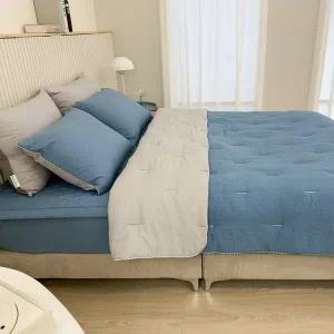 [지나송]심플라인 사계절용 차렵이불패드세트 Q