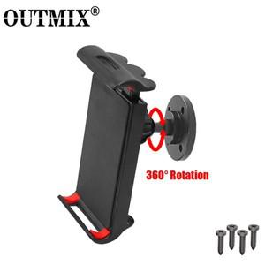 OUTMIX 태블릿 벽 마운트 360 회전 홀더 스탠드 금속 베이스 주방 4-11 인치 및 스마트 폰
