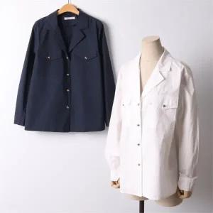 빅사이즈 205 일자골드버튼셔츠자켓 DDDI754