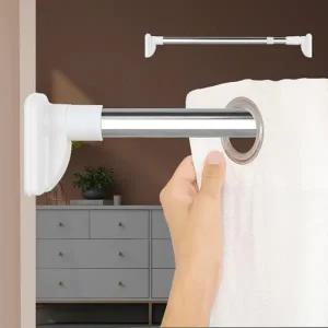 큰발압축봉 80 무타공커튼봉 홀더 커텐설치 고리고정 미니압착봉