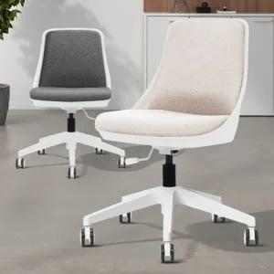 a31 바퀴의자 업소용인테리어 라운지체어 빈티지 디자인 패브릭