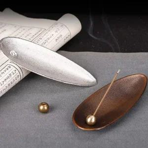 [골드스마일]메탈 페이퍼 홀더 받침 스틱 인센스 피우기 향 꽂이