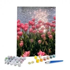 DIY 아크릴 명화 그리기 40x50cm 국화 꽃밭
