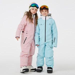아동 스키복 아동용 점프슈트 남아 또는 여아 스노우 슈트 작업복 스키 스노우보드 의류 방수 겨울 야외 스포츠웨어
