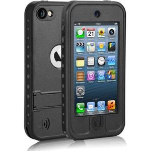 아이팟 터치용 방수 케이스 7/6/5 충격 방지 및 방진 전신 보호 커버 수영, 야외 스포츠, 비, 눈을 위한 튼튼한 - 아이터치 5세대/6세대/7세대(블랙)와 호환 가능