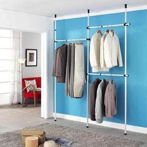 고품질 스프링 압축 코리아하우스 K.T 일반행거 3단 행거 거울옷장 옷수납장 행거옷장 서랍옷장 WFH0W9K