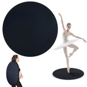 피겨 스케이팅 연습 매트, 재즈, 탭 보드, 터닝 모든 연령대를 위한 파티 댄스에 이상적인 31인치 휴대용 댄스 플로어, 발레 트레이닝 장비