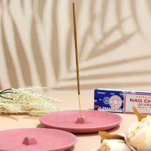 [골드스마일]스틱 홀더 핑크 색상 접시형 받침대 향기 불꽃 거치대