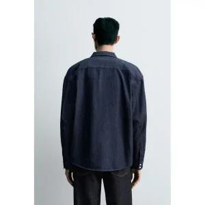 [국내] 자라 남성 ZARA 릴렉스핏 데님 셔츠 - 블루 1820/333/400 Men 3361515