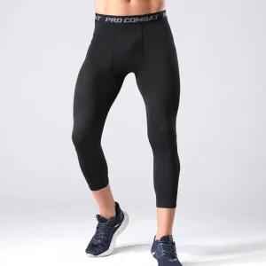 남자 운동복 하의 트레이닝 허리밴딩 7부 레깅스 헬스 FEF5+4LiR