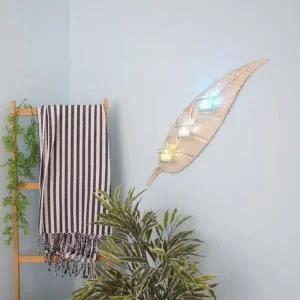 ksr 빈티지 나뭇잎 촛대 벽장식 (길죽한 잎)