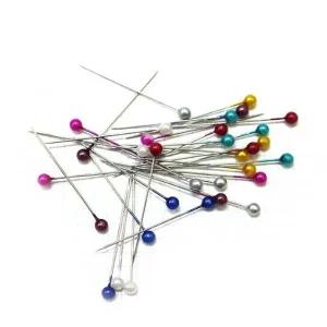 한판시침핀 의류부자재 피팅핀 진주 시침핀 32개입