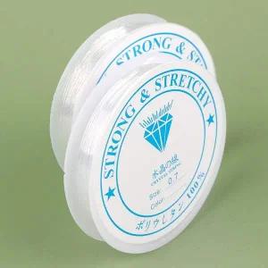 비즈공예부자재 우레탄줄 크리스탈텍 0.7mm 7M