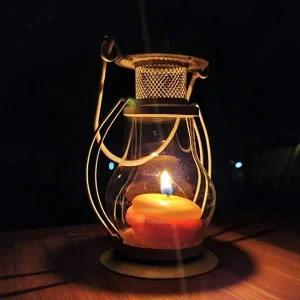 캠핑랜턴 티라이트 바람막이 걸이 홀더 스탠드 ivory