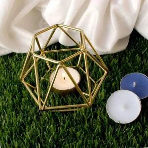 초가돋보이는 깔끔마감처리 캔들트레이 티라이트 캔들 홀더 골드