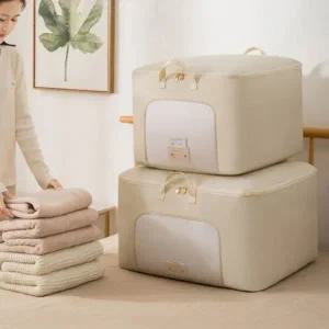 의류정리함 다용도  수납정리 이불 옷 패딩 장남감 보관함 네임택 손잡이