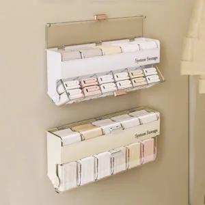 다용도 칸막이 벽걸이 정리함 속옷 양말 소품 수납함 가정용 벽걸이 박스 칸막이 수납