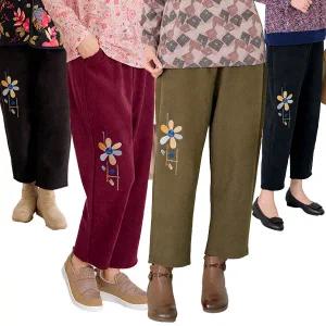 [엄마옷 로즈맘] 송준꽃자수밴딩기모바지