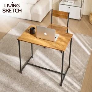 [리빙스케치] 에뛰드 800x500 책상 원룸 스터디룸 테이블 2인 식탁 카페 업소용