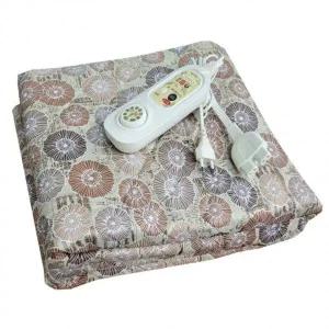 국산 슈퍼싱글 베이지 플라워 전기요 담요