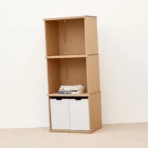 침실 종이 책장 공간활용 이동식 거실 틈새 책장 인테리어 모듈 수납 수납함 조립식 다용도 스탠드 유닛