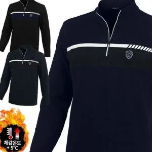 플리스 남성 기모 티셔츠 반집업 남성 긴 팔 티셔츠 캐주얼