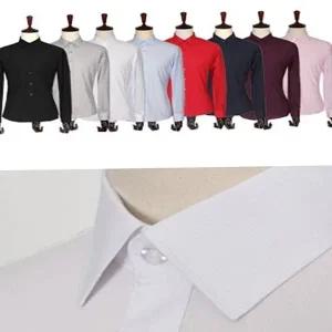 남성 슬림 클래식 슬림핏 와이셔츠 남자 드레스셔츠 기본 정장 유니폼 라운드