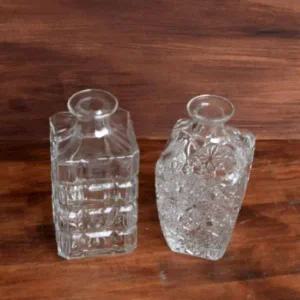 [골드스마일]화병 수반 18cm 사각 꽃화병 긴화병 투명화병 인테리어소품화병