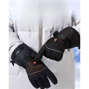 블랙 겨울 발풍 충전식 라이딩 보일러장갑 자전거 기모 6시간 XL 스포츠 발열장갑