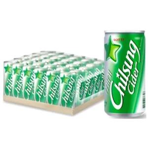 롯데 칠성사이다190ml x 30개 캔음료/식후/탄산/캔/음료수/대용량/파티/음료/간식/야유회/학원/학교/행사