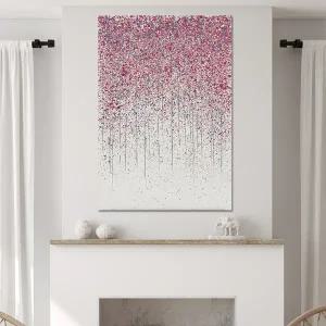 [트리빌리지]멋진 추상화 떨어지는꽃 그림 현대미술 유화 인테리어액자