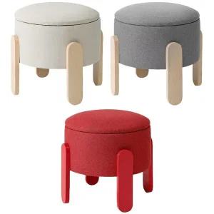 [이케아] FORLUNDA 룬다 쿠션형스툴 41cm/수납의자/쿠션의자/원형스툴/화장대의자/보조의자