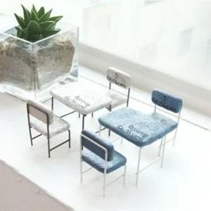 세트 선반 장식 테이블 의자 인테리어 미니어처 1P