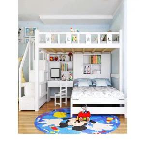이층 2층 침대 어린이 책상 벙커 계단 초등 학생