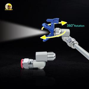 클린샷 밸브 287030 에어리스 스프레이 팁 차단 값 어댑터 조인트 티타늄 와그너 고압 건 스위브용