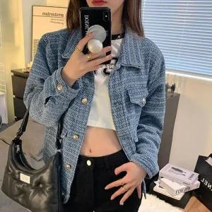 [라일리여성의류] Rly 봄트위드자켓 트위드쟈켓 데님 트위드 여자자켓