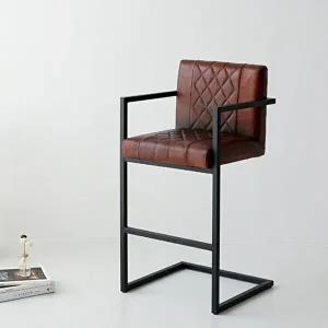 [마켓비]고품질 빈티지 홈바의자 아일랜드 식탁 의자 인테리어 체어 식탁의자 원목의자 카페의자 WFHB1LV