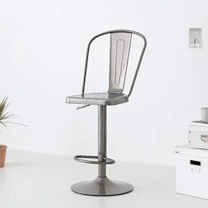 [마켓비]고품질 철제 높이조절 회전 홈바의자 카페 아일랜드 식탁의자 식탁의자 원목의자 카페의자 WFHB1L