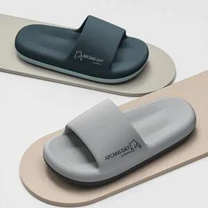 거실 슬리퍼 푹신한 데일리 사무실 eva 슬리퍼 실내화 논슬립 욕실화 투톤 욕실 편한 샌들