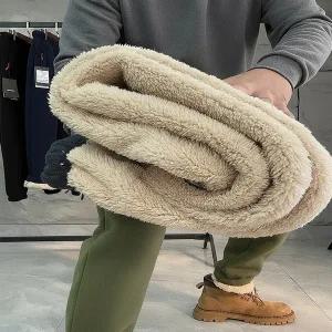 바이크 바지 모터사이클 팬츠 라이딩 방한 M-8XL 빅사이즈 남자 남성 겨울 두 개의 지퍼 포켓 두꺼운 플리