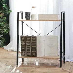 오픈책장 우드2단선반 소형 미니 틈새 거실 낮은 수납