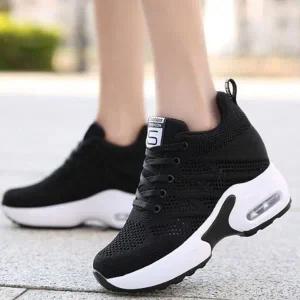 여자 키높이 운동화 데일리 에어쿠션 9cm 여성 키높이 운동화 러닝화 스니커즈 사계절 캐주얼 워킹화