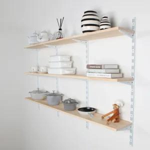 시스템 팬트리 찬넬 벽선반 원목 나무 랙 선반 주방 베란다 인테리어 