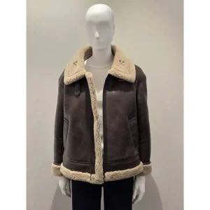 V'NY STUDIO 스탠카라 집업 무스탕 자켓 VBCMU72 310307